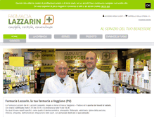 Tablet Screenshot of farmacialazzarin.it